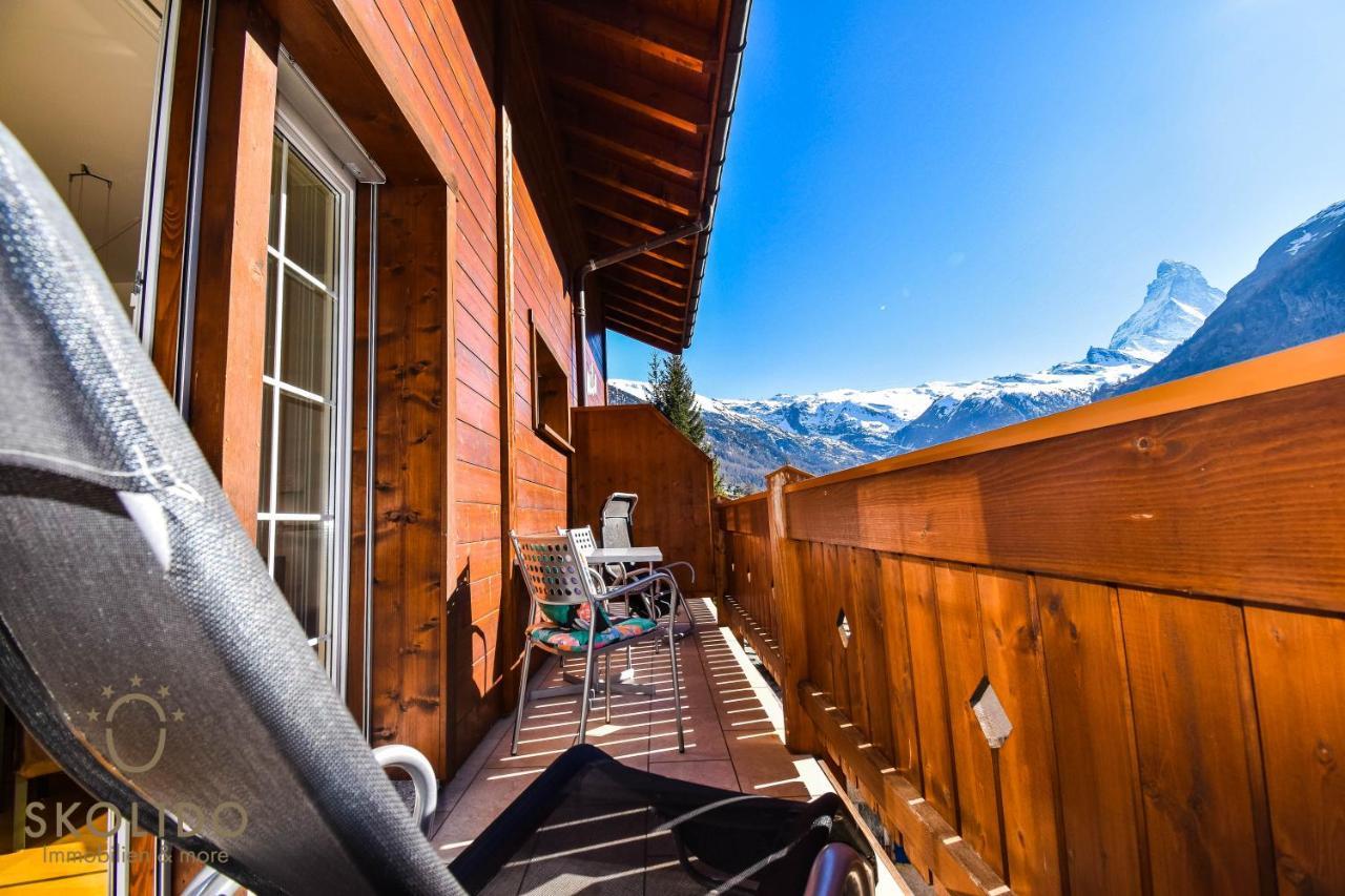 Wohnung In Zermatt Mit Postkarten Matterhornblick Zewnętrze zdjęcie